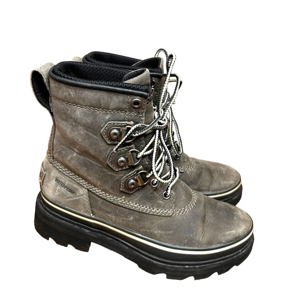 Sorel Lennox Waterproof Street Boot- Lugged Sole- Size - Picture 2 of 10
